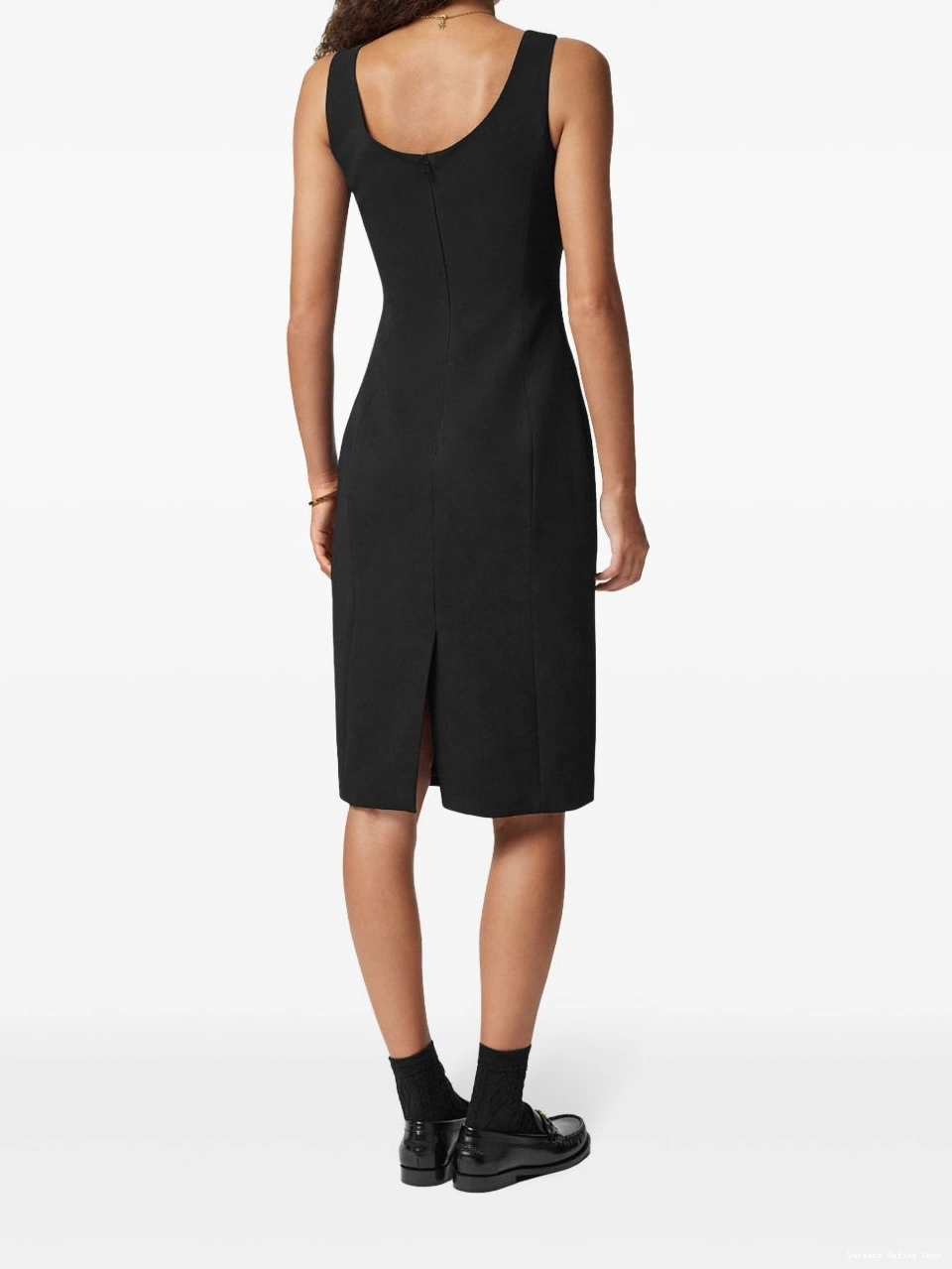 Affordable midi safety pin-detail dress Women Versace 0629
